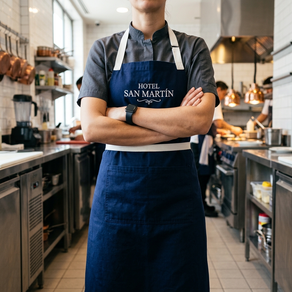 Chef with apron